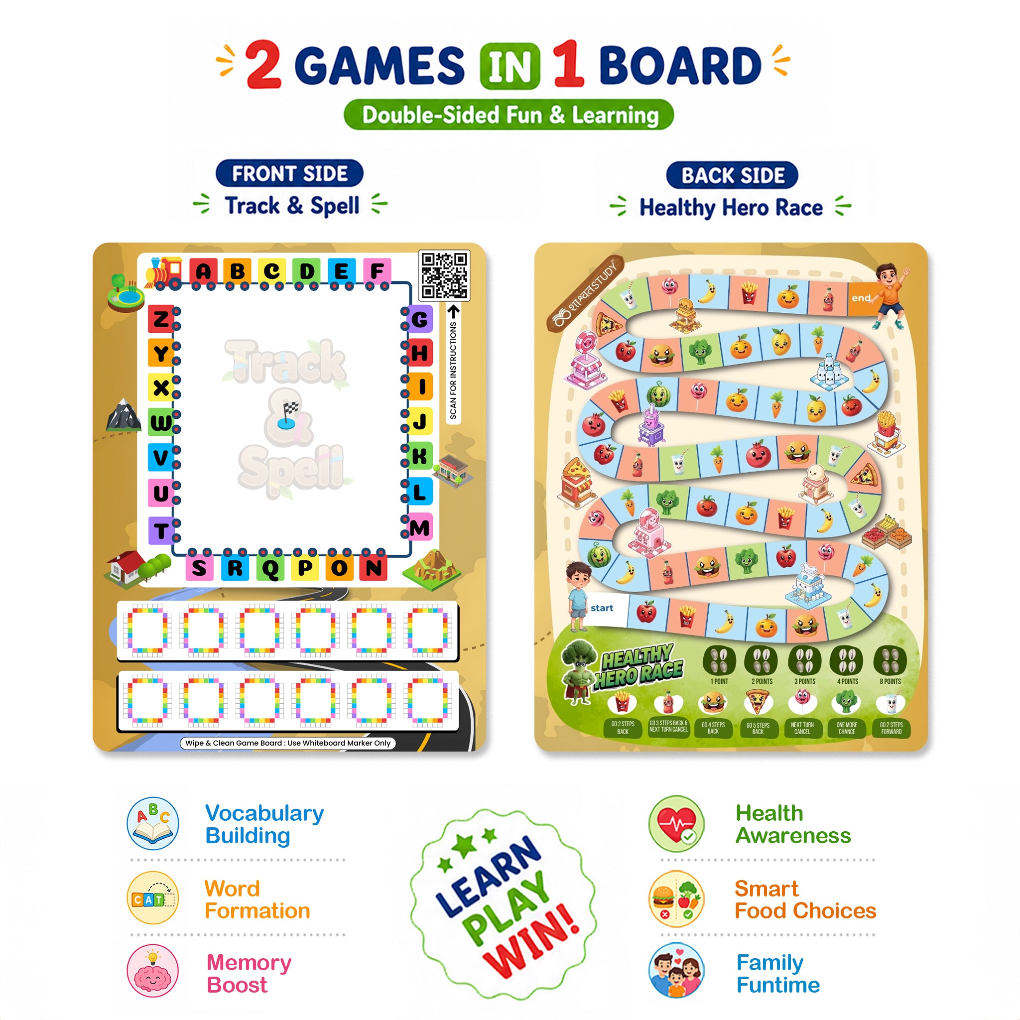 5 Board Games Combo (Age 5+)