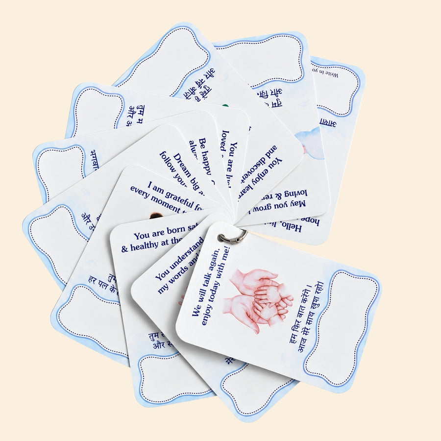 Womb Talks/ Garbh Samvad: Talk to Your Baby Flash Cards