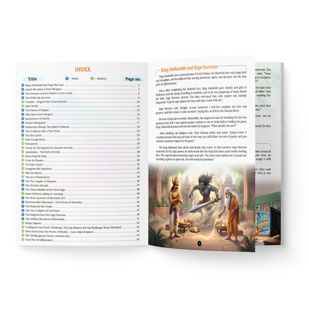 Tales & Tasks – Story & Activity Book for Kids (Age 8+)