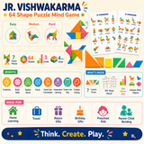 Tangram Shape Puzzle Mind Game - Jr. Vishwakarma